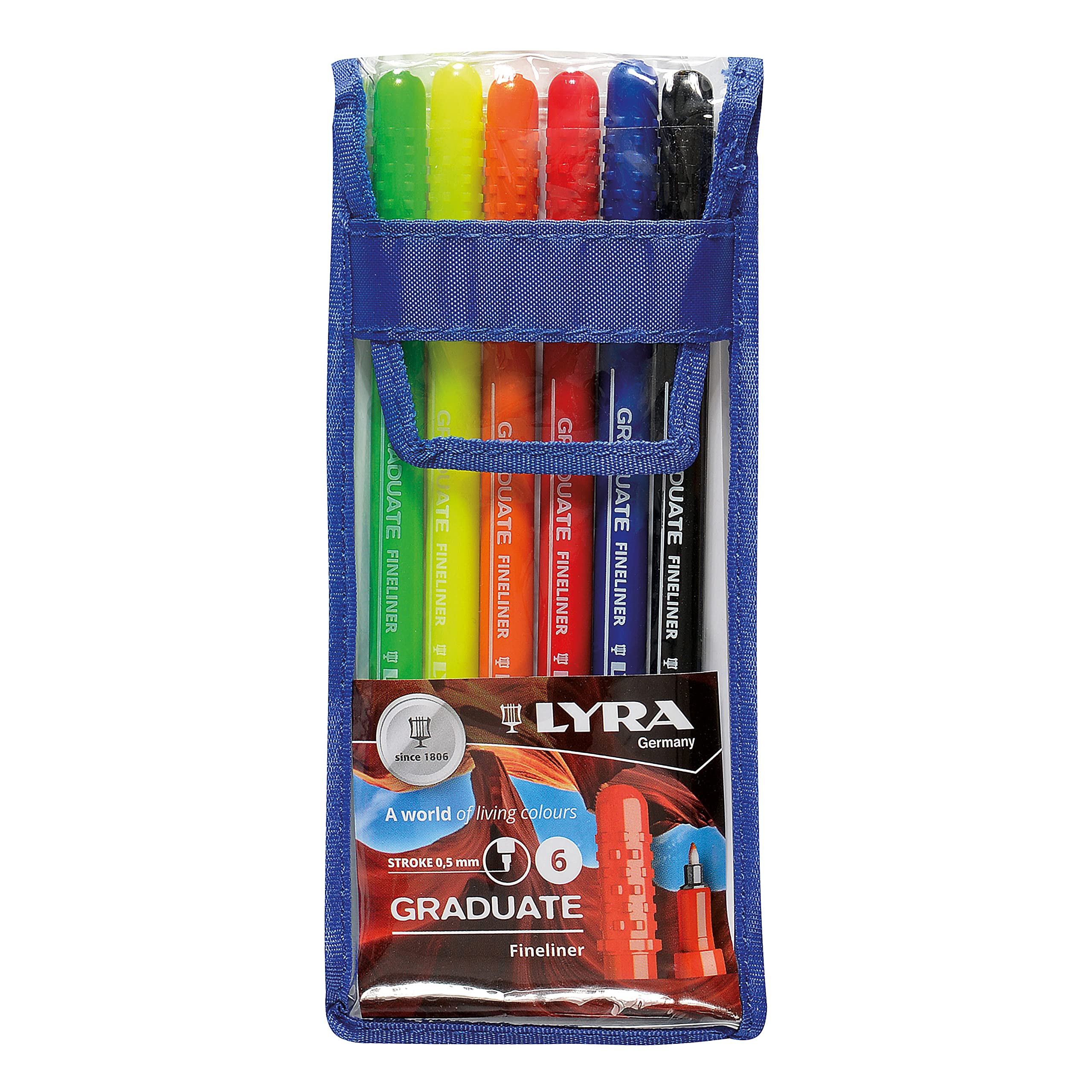 lyra-graduate-fineliner-bo-te-m-tal-de-10-feutres-fins-0-5-mm image 5