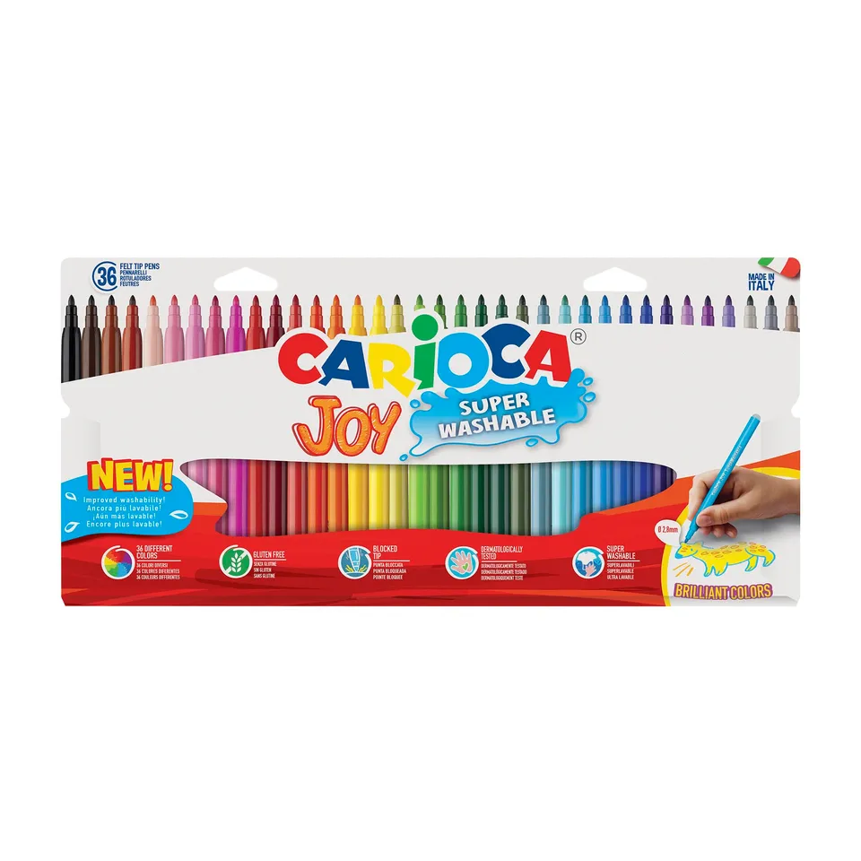 carioca-joy-tui-36-feutres-pointe-fine-2-6-mm-super-lavables image 1