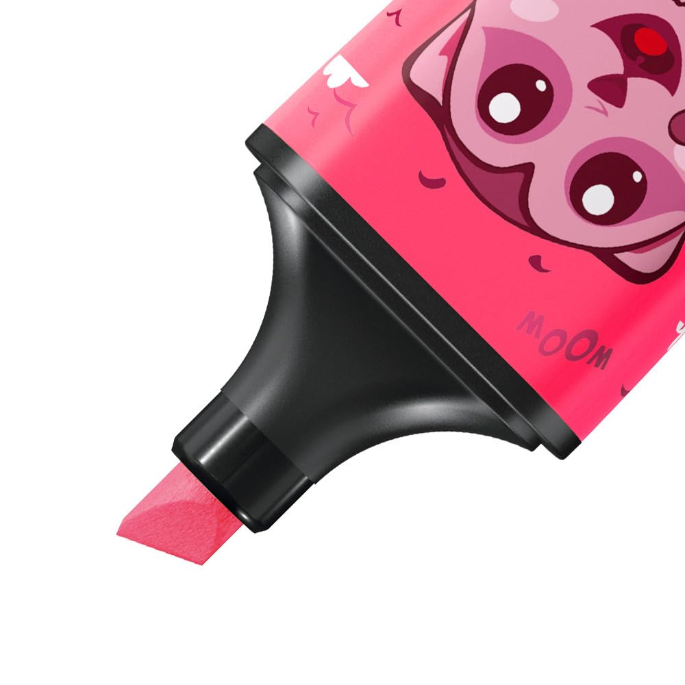stabilo-boss-mini-animal-vibes-etui-carton-de-5-mini-surligneurs-fluo-coloris-as image 3