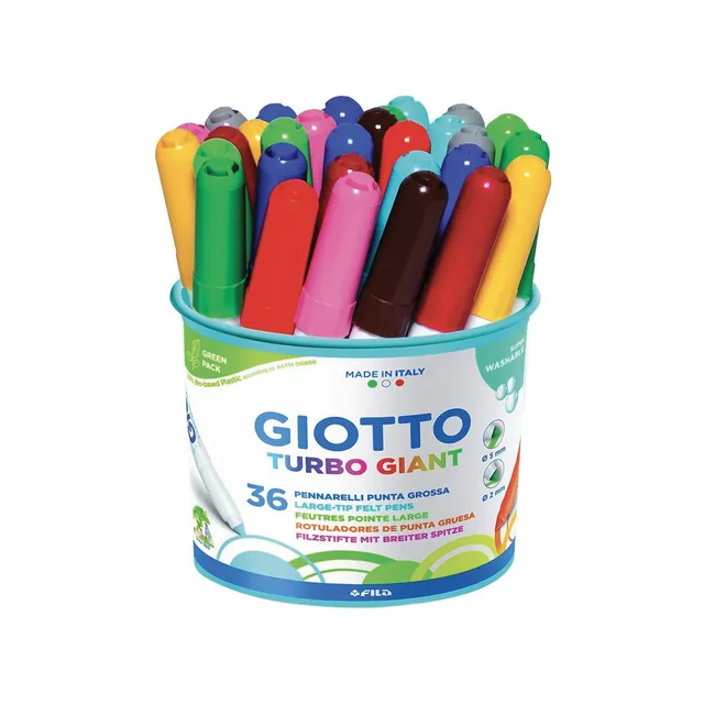 giotto-turbo-giant-pot-de-36-feutres-g-ants-pointe-conique-7-5-mm image 1