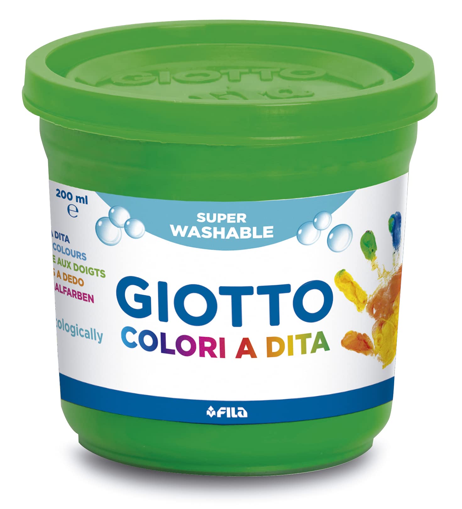 giotto-gouache-aux-doigts-barquette-6-pots-200-ml-couleurs-assorties image 2