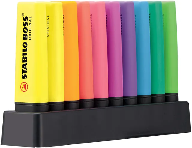 stabilo-boss-original-set-de-bureau-de-10-surligneurs-100-fluo image 1