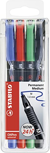 stabilo-ohpen-universal-permanent-pochette-4-marqueurs-pointe-medium-1-0-mm image 8