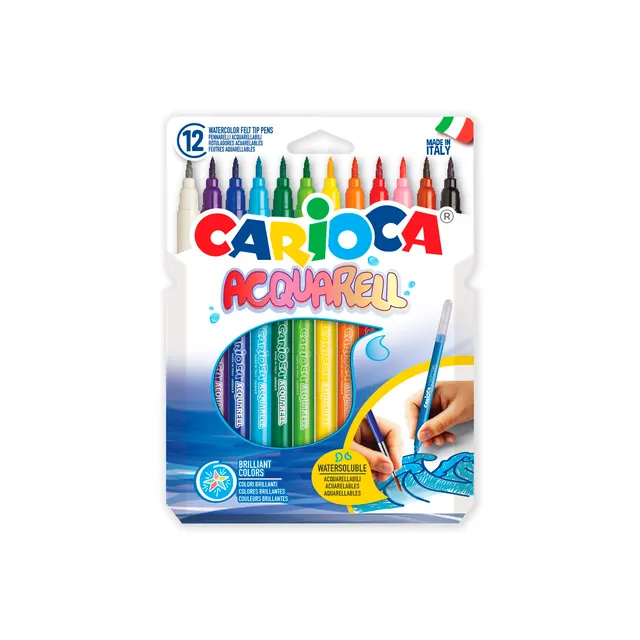 carioca-acquarell-set-de-12-marqueurs-aquarelle-pour-enfants image 1