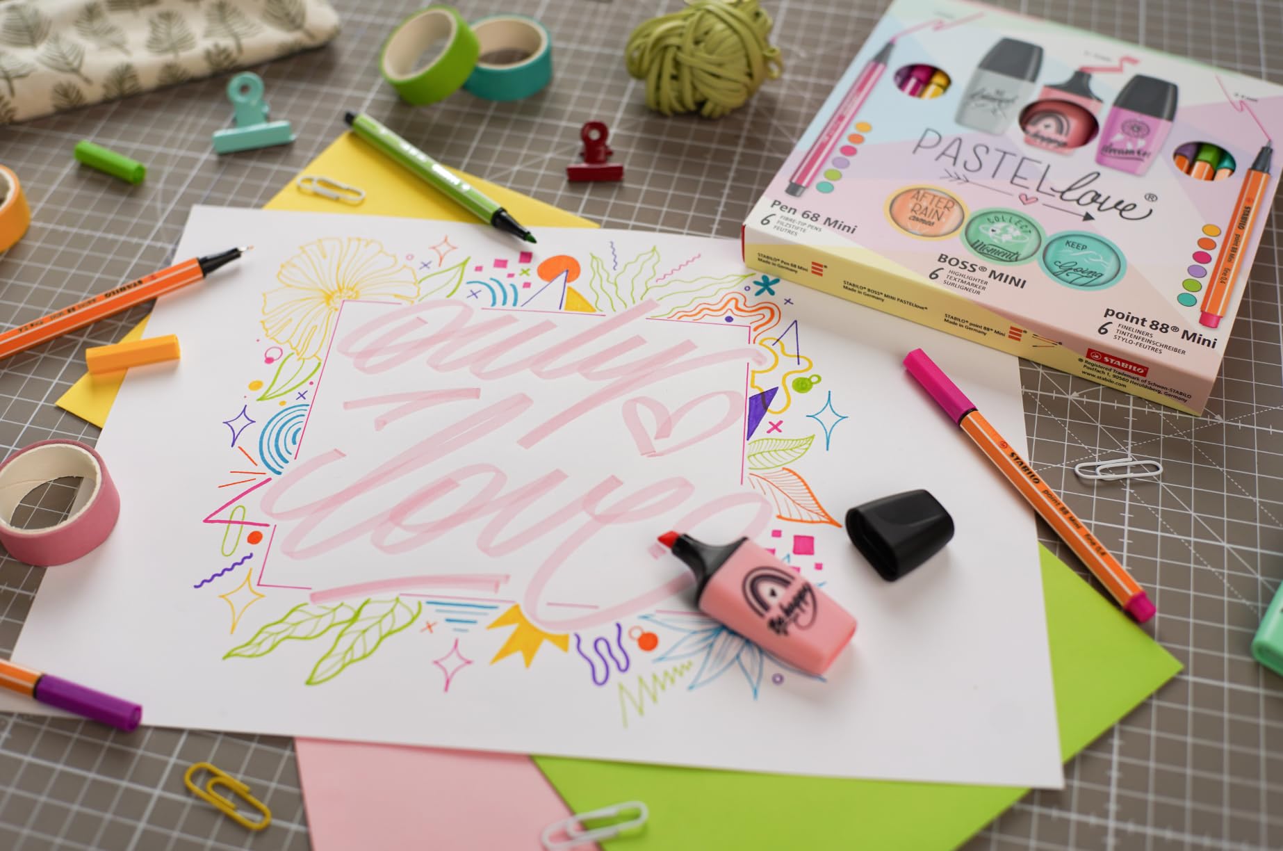 stabilo-pastellove-coffret-35-pieces-pen-68-mini-boss-mini-point-88-mini image 3