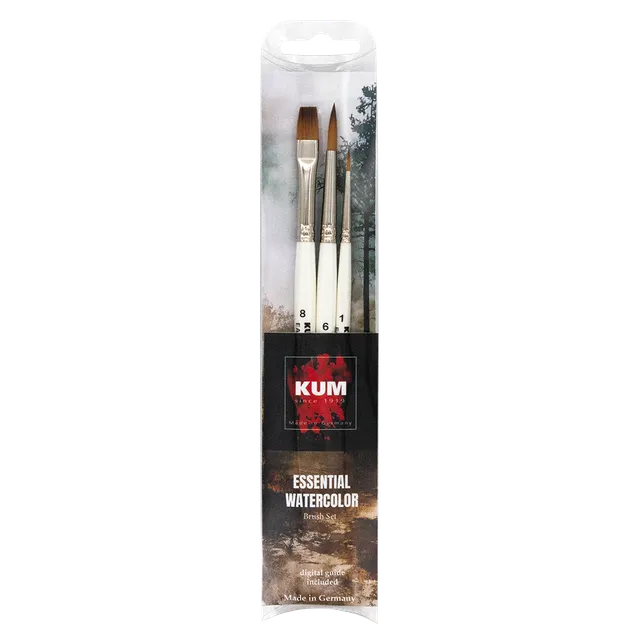 kum-essential-watercolor-pinselset-set-de-pinceaux-aquarelle image 1