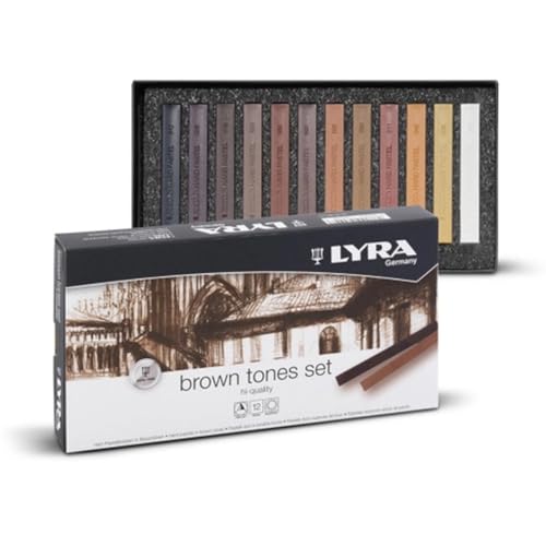 lyra-rembrandt-art-design-bo-te-12-pastels-carr-s-polycrayons-soft-tons-bruns image 8