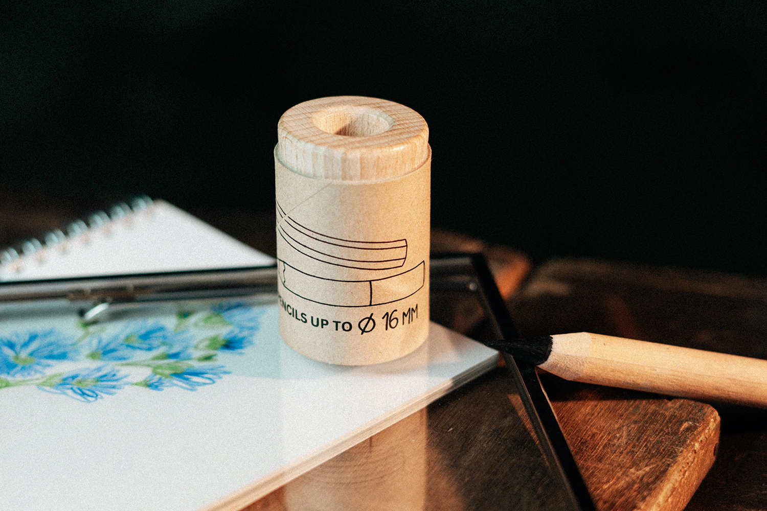kum-waldmeister-taille-crayon-bois-16mm-avec-r-servoir-carton image 2