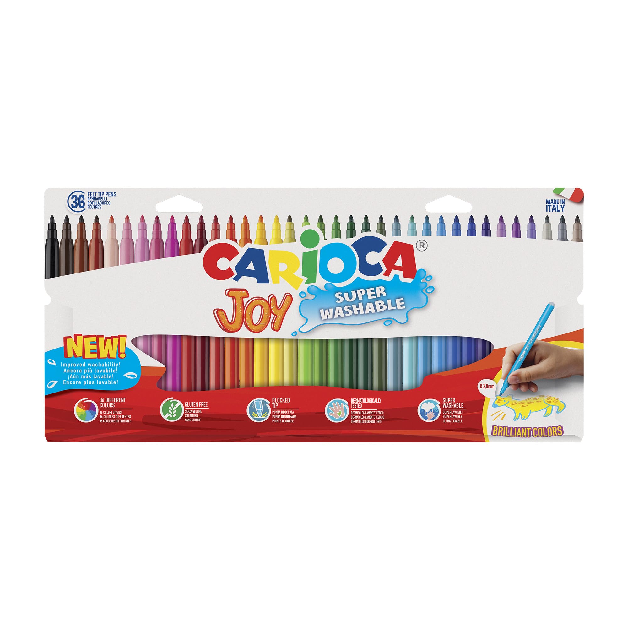 carioca-joy-tui-36-feutres-pointe-fine-2-6-mm-super-lavables image 1