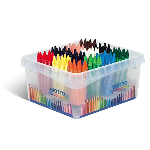 giotto-cera-lot-de-144-crayons-de-cire-ronds-super-lavables-couleurs-assorties image 4