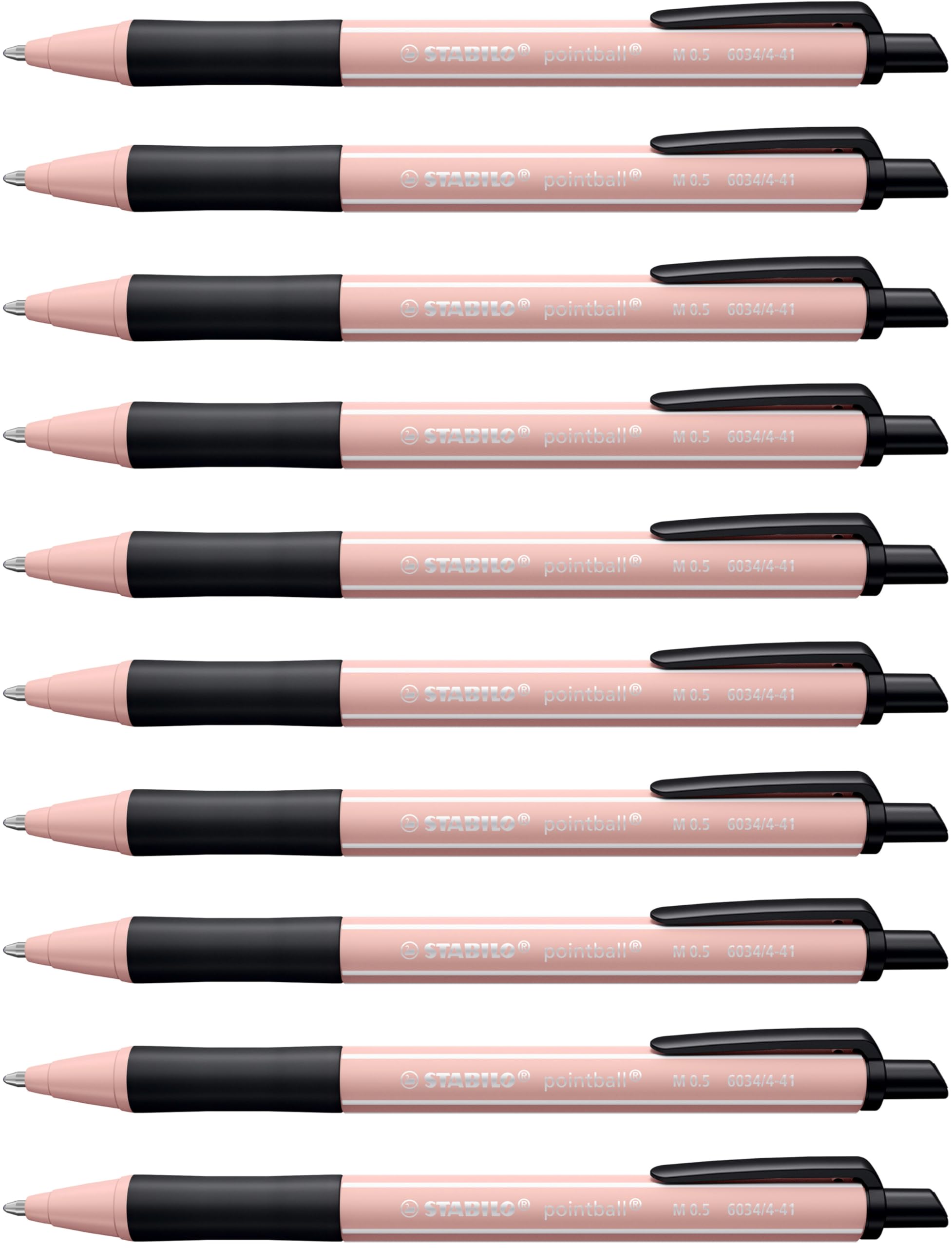 stabilo-pointball-wildflower-mauve-glycine-lot-10-stylos-bille-bleus-rechargeabl image 6