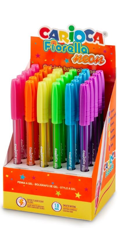 carioca-fiorella-fluo-display-de-30-stylos-gel-fluo-pointe-1-mm image 6