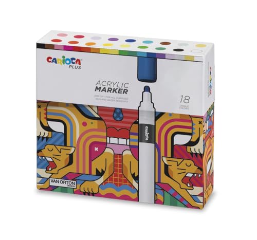 carioca-plus-marqueur-acrylique-bo-te-premium-18-feutres-2-mm image 8
