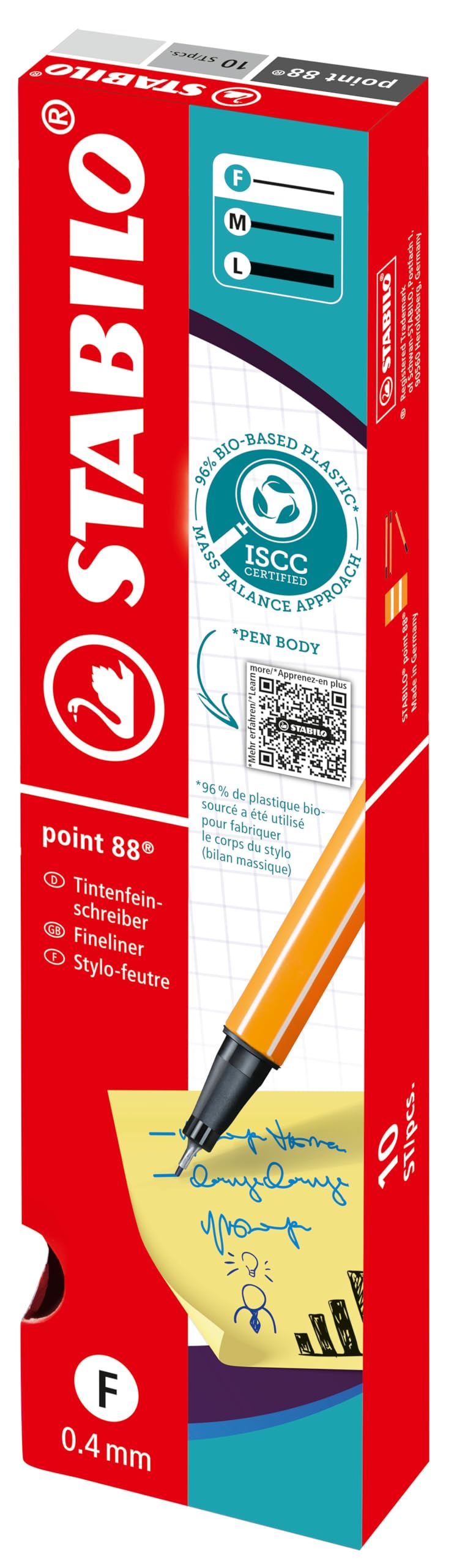 stabilo-point-88-lot-de-10-feutres-pointe-fine-0-4-mm-noirs image 8