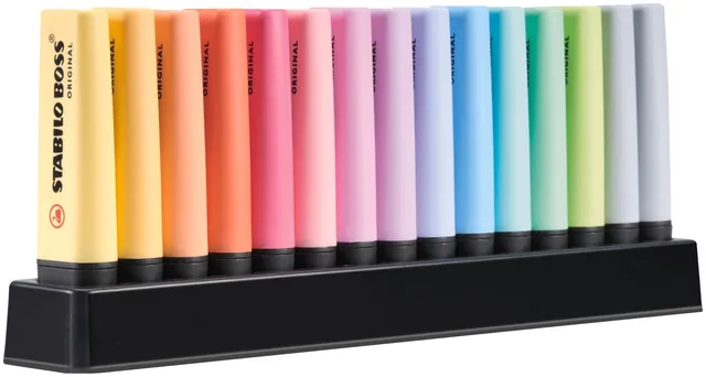 stabilo-boss-original-pastel-set-de-bureau-de-15-surligneurs-pastel image 1