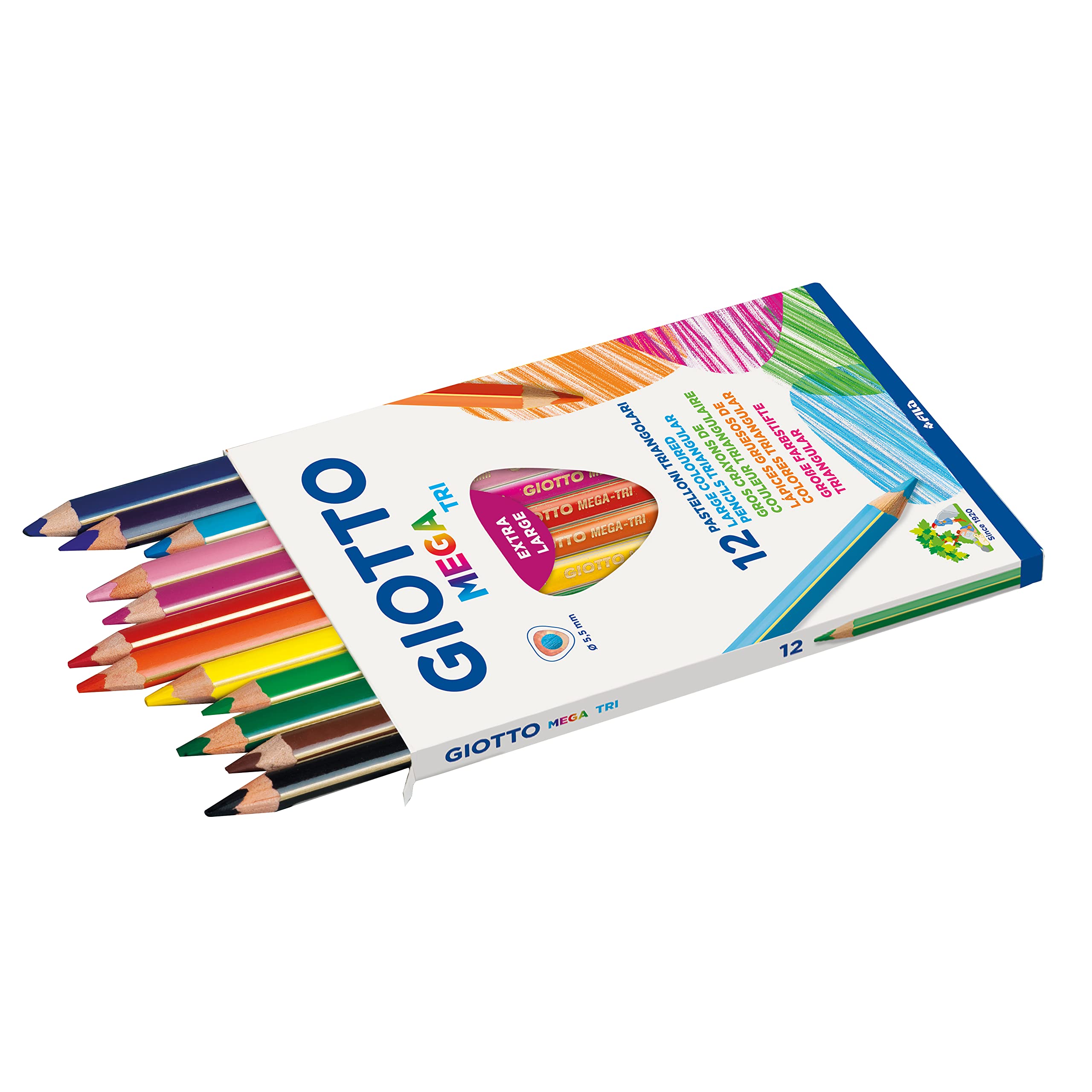 giotto-mega-tri-tui-12-crayons-de-couleur-triangulaires image 2