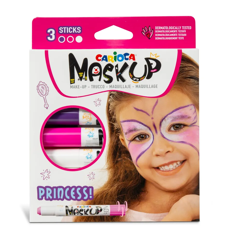 carioca-mask-up-princess-kit-de-peinture-visage-3-b-tons-de-maquillage-2-tutorie image 1