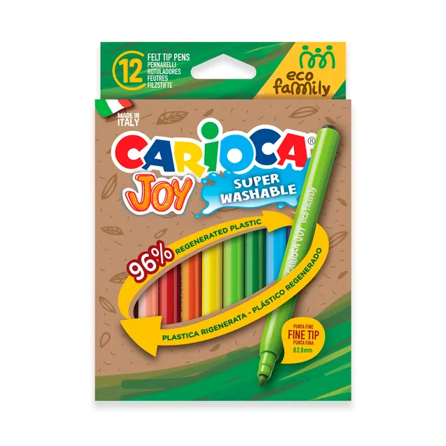 carioca-joy-eco-family-bo-te-12-feutres-super-lavables-2-8-mm image 1
