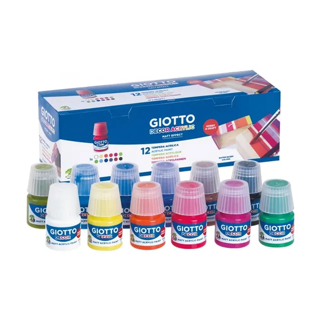 giotto-decor-acrylic-assortiment-de-peinture-acrylique-12-x-25-ml image 1