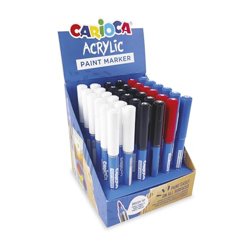 carioca-acrylic-paint-marker-display-de-36-marqueurs-acryliques-pointe-pinceau-4 image 5