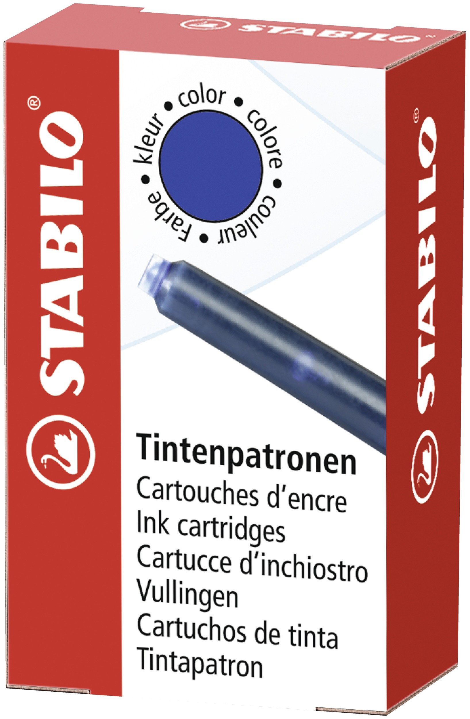 stabilo-cartouche-lot-de-144-recharges-standard-pour-stylo-plume-encre-effa-able image 2