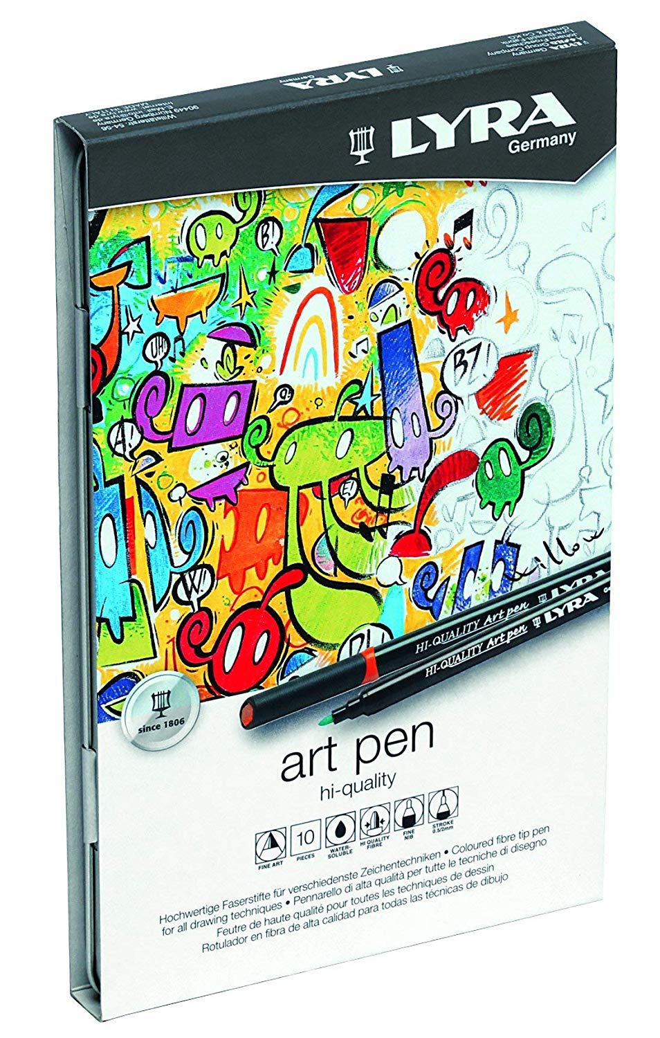 lyra-art-pen-hi-quality-bo-te-m-tal-30-feutres-fins-aquarellables image 2