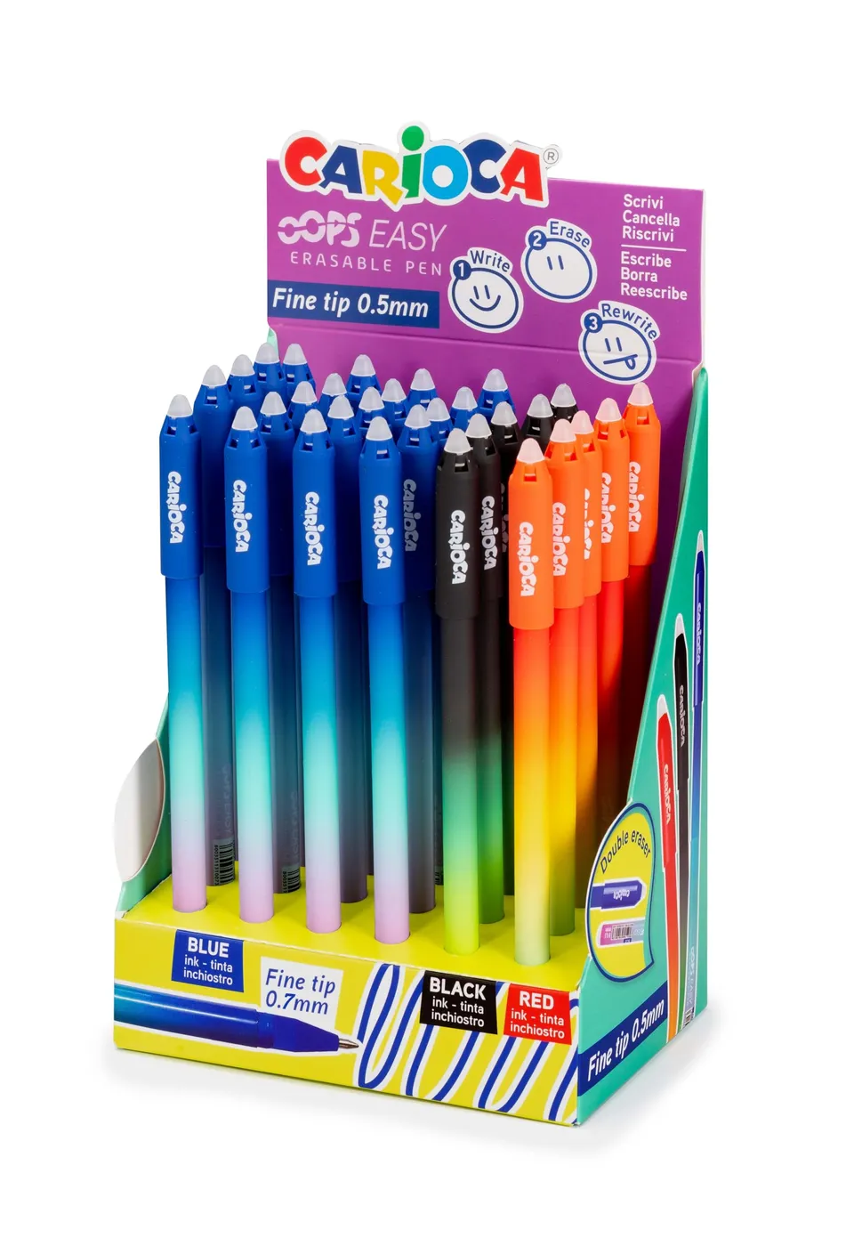 carioca-oops-ops-4104-stylo-effa-able-lot-de-24 image 1