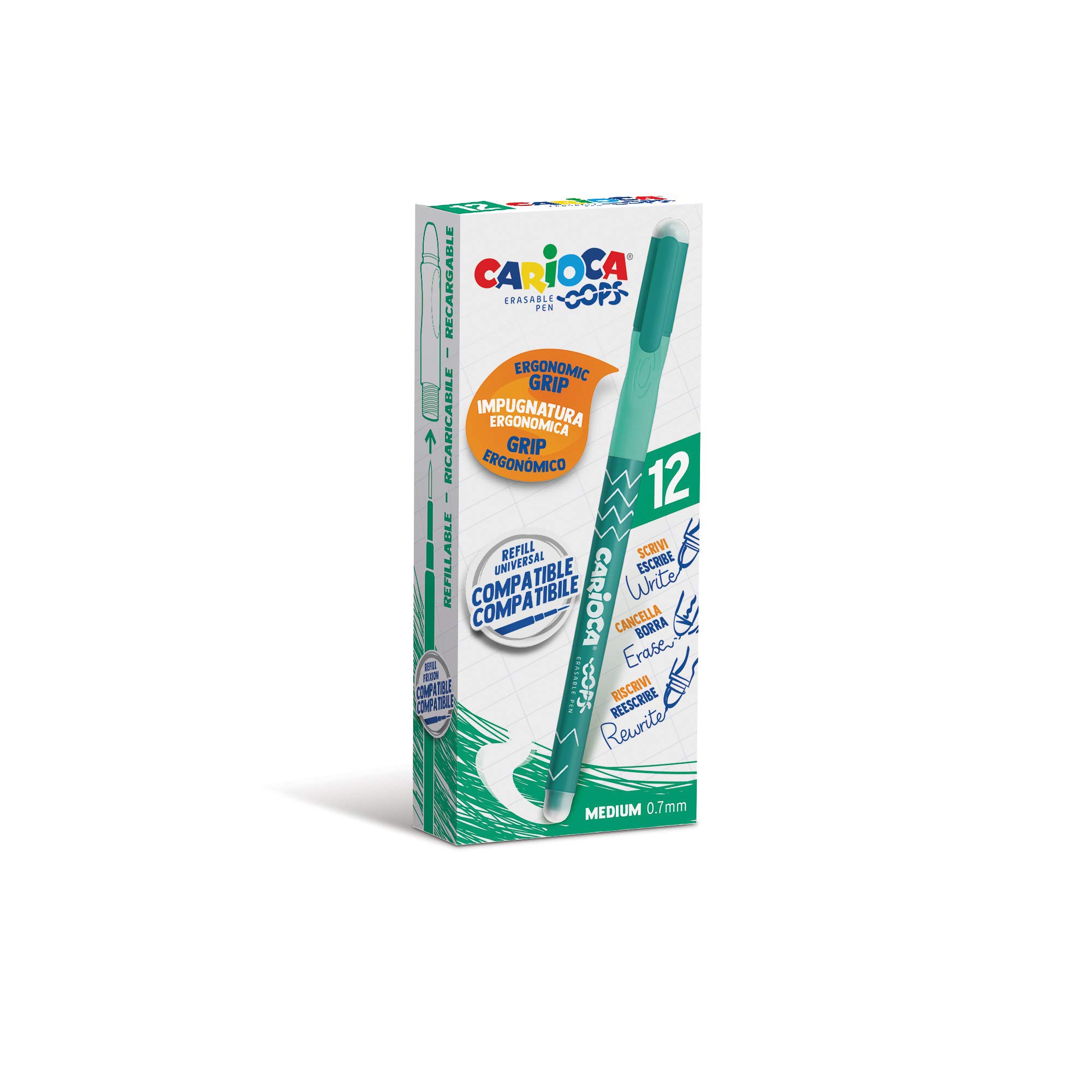 carioca-oops-bleu-stylo-effacable-0-7-mm-lot-de-12 image 5