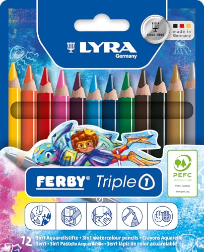 lyra-tripleone-tui-12-crayons-de-couleur-3-en-1-aquarellables image 4