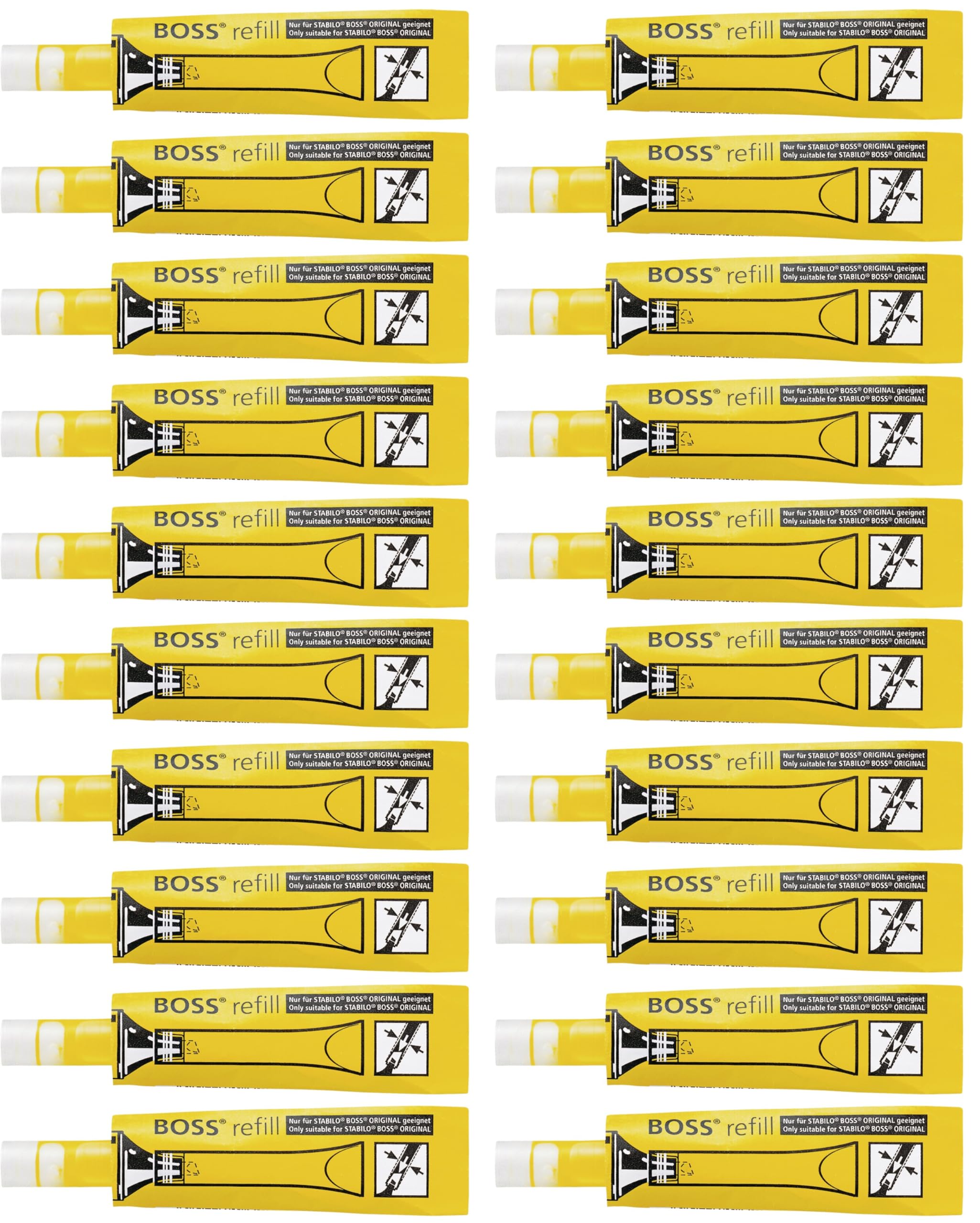 stabilo-boss-original-lot-de-20-recharges-pour-surligneur-boss-original-jaune image 1