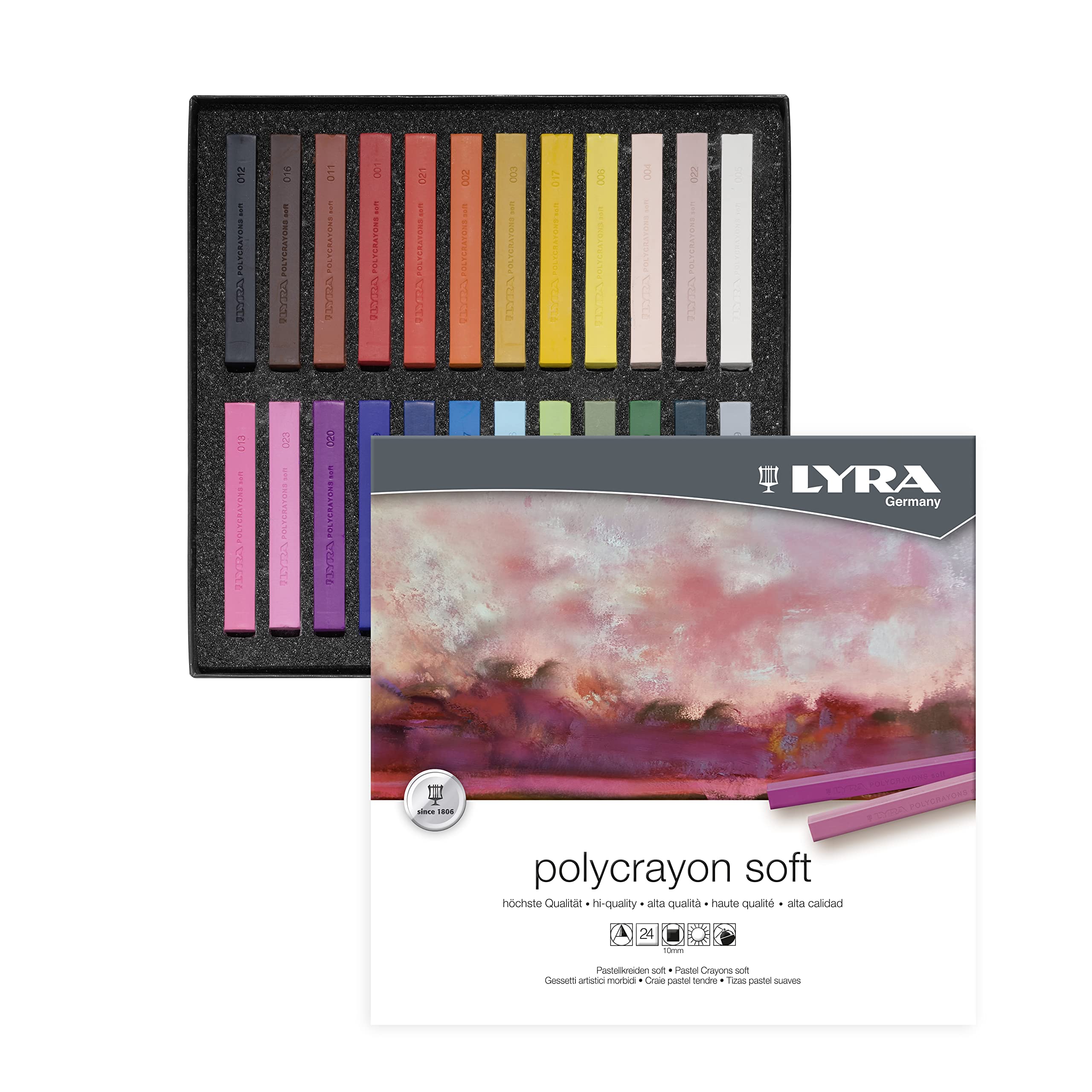 lyra-polycrayons-soft-bo-te-de-12-pastels-tendres-couleurs-assorties image 6