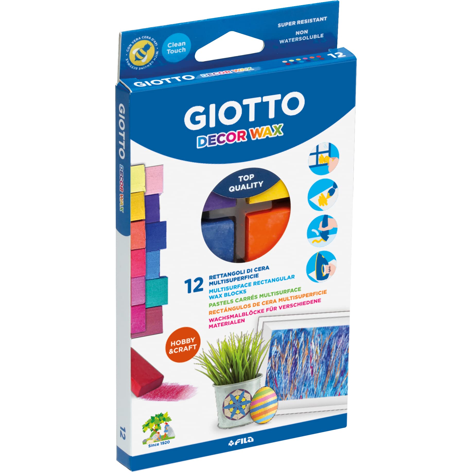 giotto-decor-wax-bo-te-de-12-pastels-de-cire-rectangulaires-la-cire-d-abeille-4- image 1