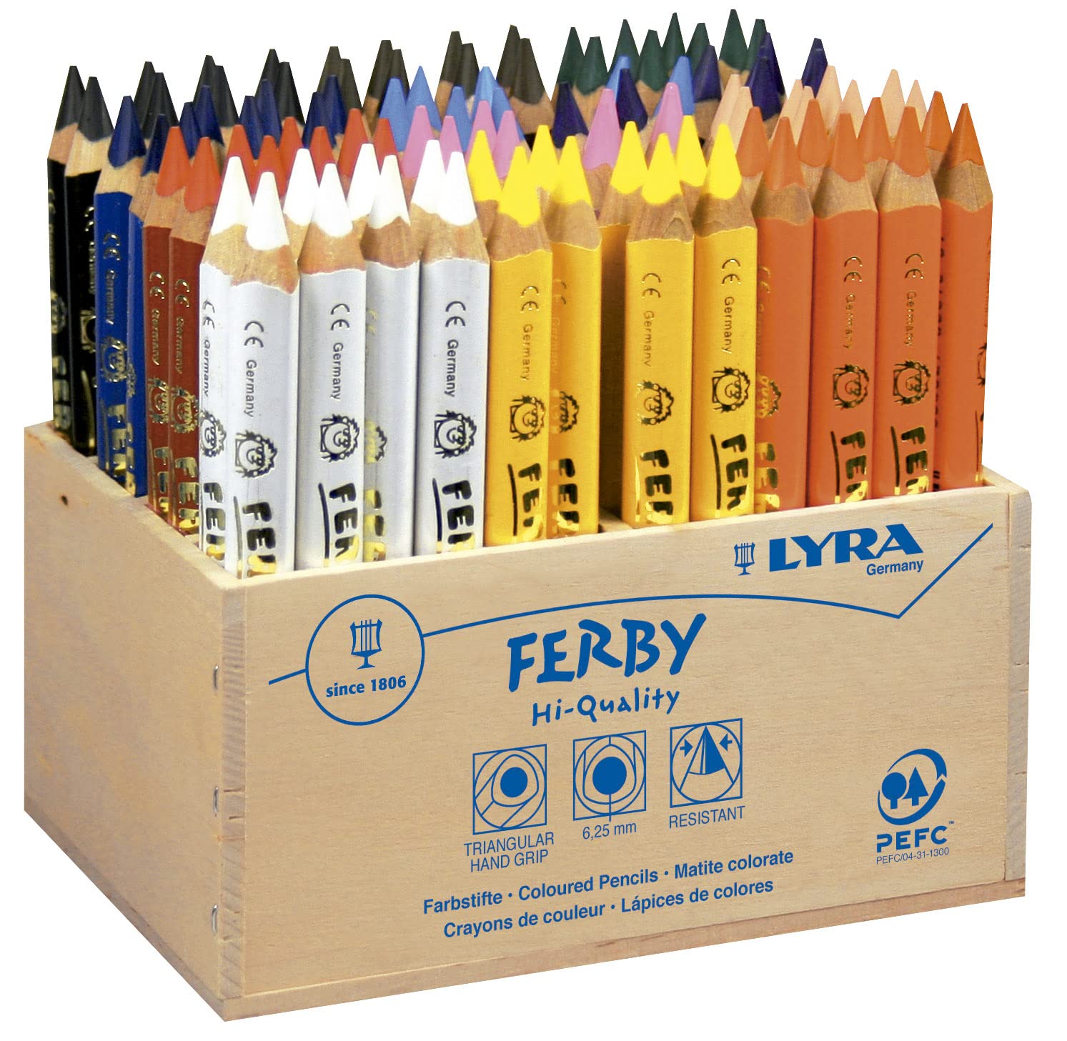 lyra-ferby-pot-de-18-crayons-de-couleur-triangulaires-ergonomiques-mine-6-3-mm image 6