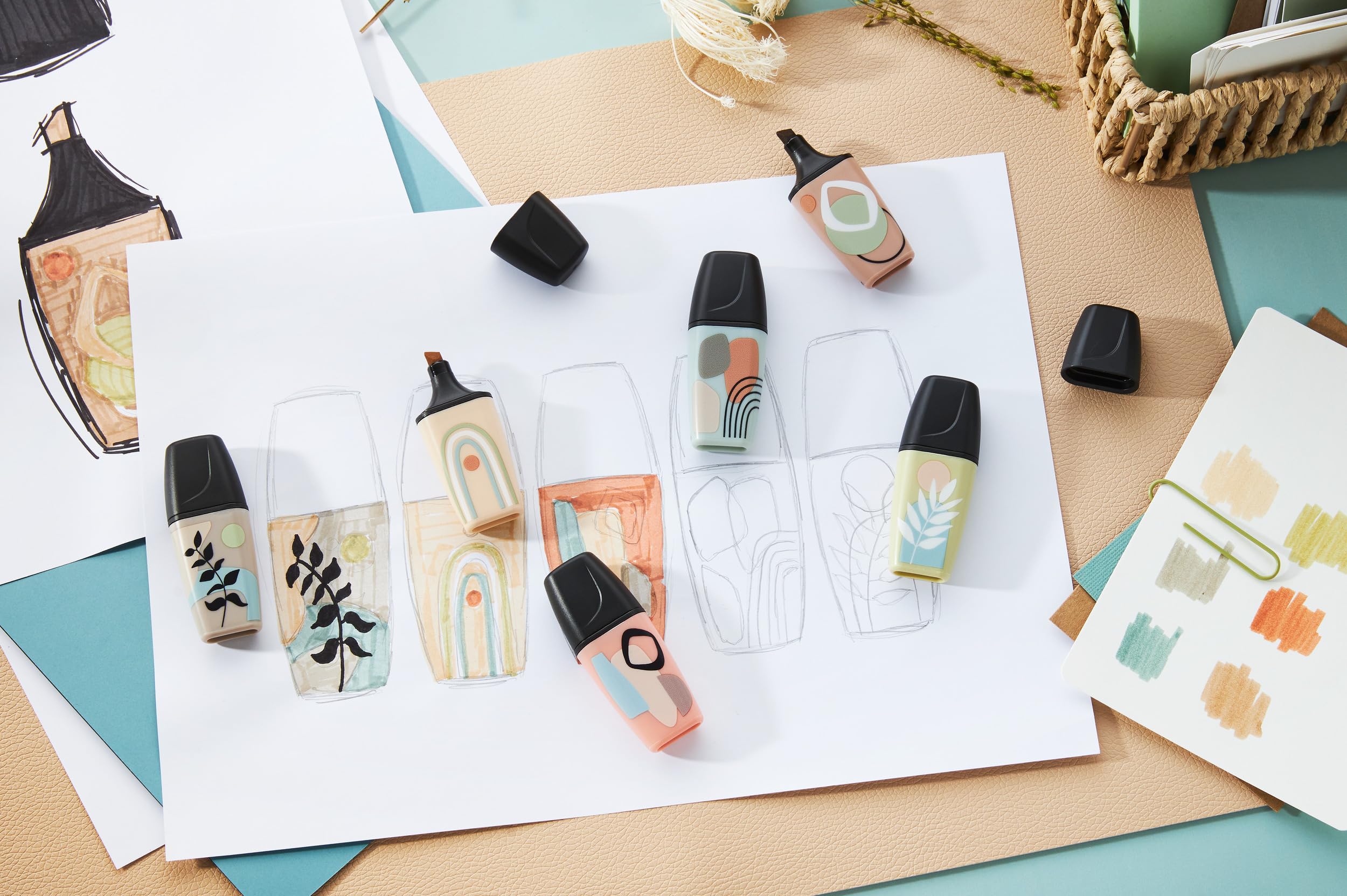 stabilo-boss-mini-naturevibes-tui-carton-3-mini-surligneurs-pastel-nature image 4