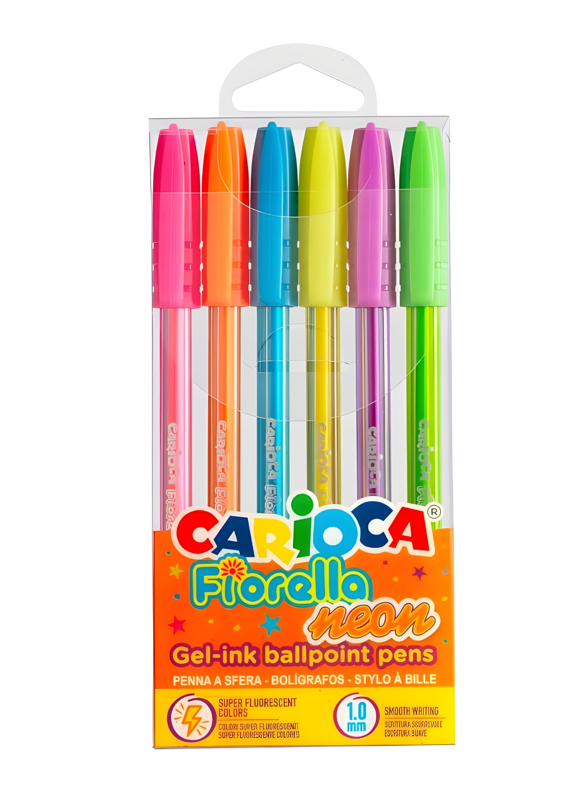 carioca-fiorella-lot-de-6-stylos-gel-m-tallis-s-pointe-1-mm-corps-triangulaire-t image 8
