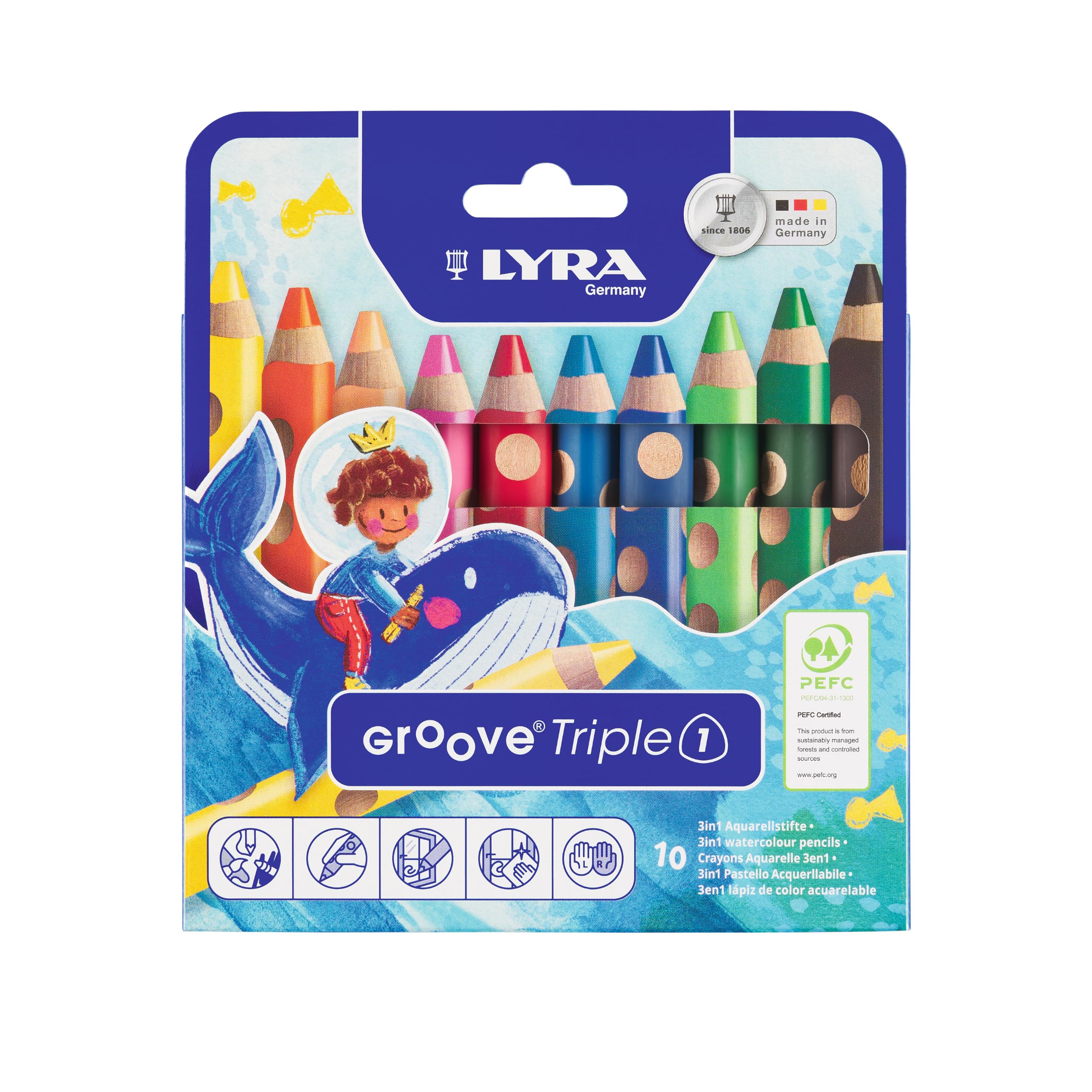 lyra-groove-triple-1-tui-12-crayons-de-couleur-3-en-1-mine-10-mm image 3