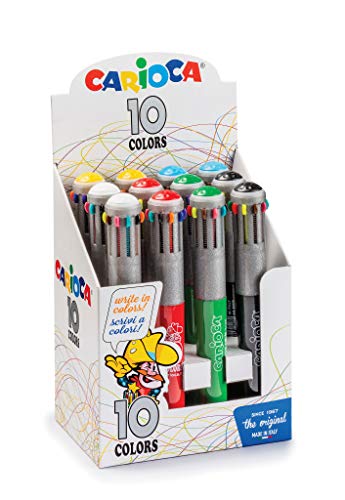 carioca-supercolor-lot-de-12-stylos-bille-10-couleurs-pointe-1-mm image 3