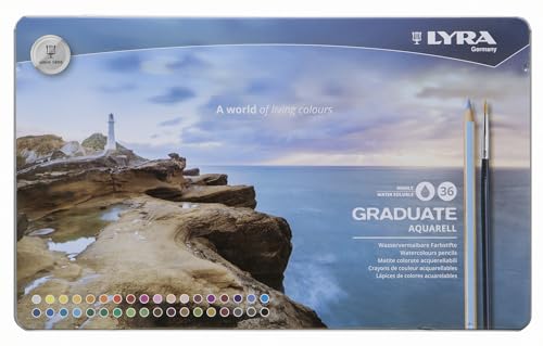 lyra-graduate-aquarell-bo-te-m-tal-de-24-crayons-de-couleur-aquarellables-1-pinc-2 image 7