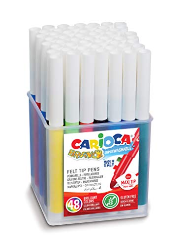 carioca-bravo-maxi-42444-pot-48-marqueurs-grosse-pointe-6-mm-cole image 3