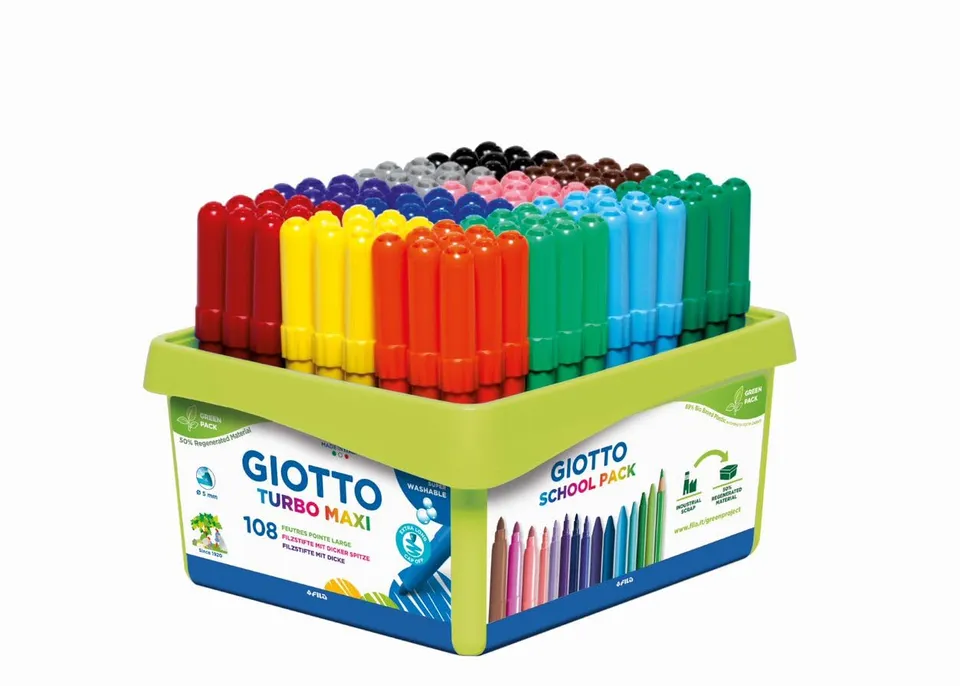 giotto-turbo-maxi-schoolpack-108-feutres-pointe-5-mm image 1