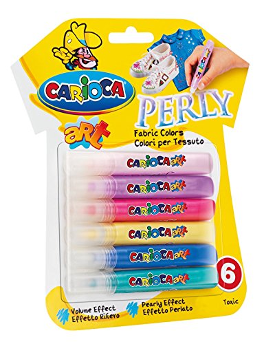 carioca-fabric-stylos-nacr-s-pour-tissu-effet-3d-lot-x6-couleurs image 2