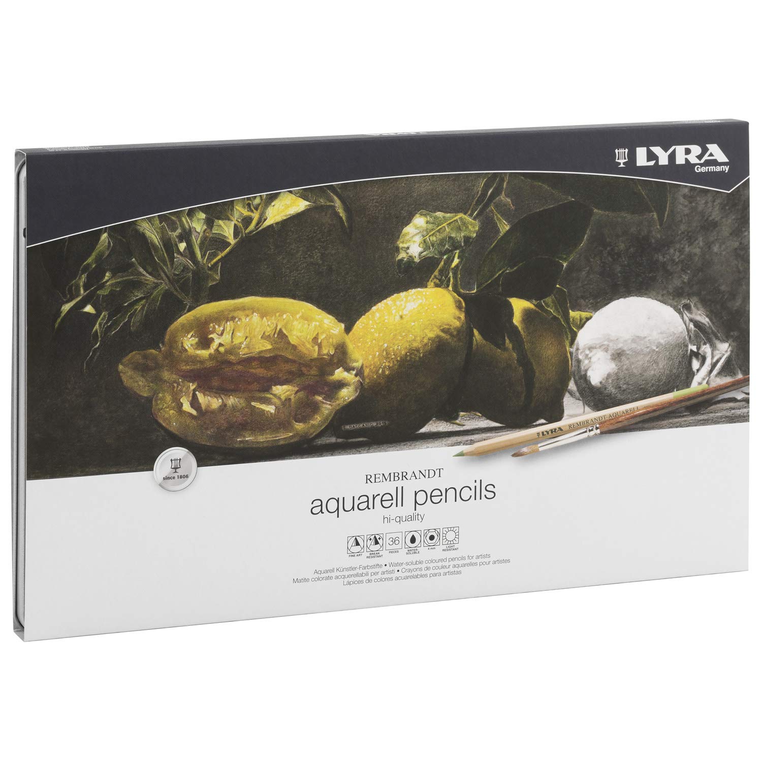 lyra-rembrandt-aquarell-bo-te-m-tal-de-12-crayons-de-couleur-aquarellables-bois- image 4