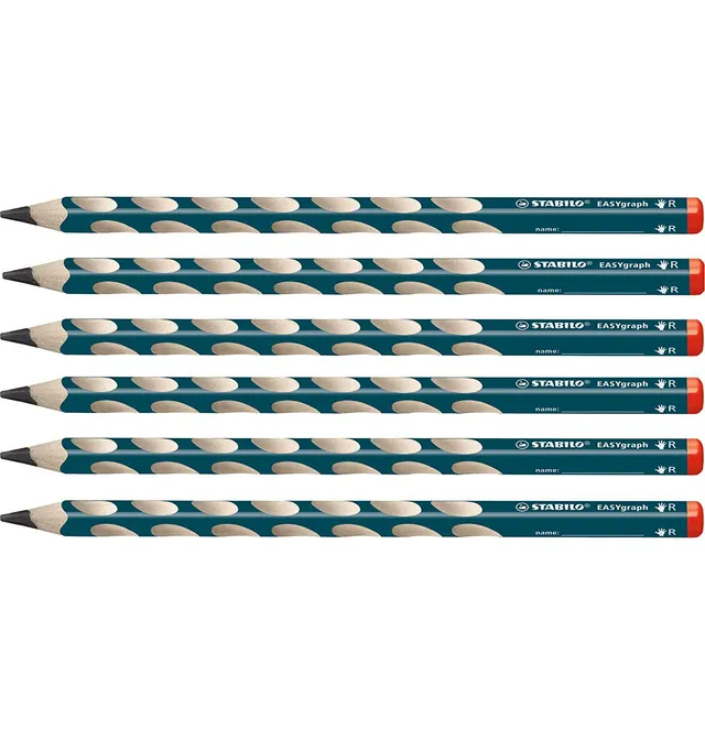 stabilo-easygraph-crayon-papier-ergonomique-lot-de-6-hb image 1