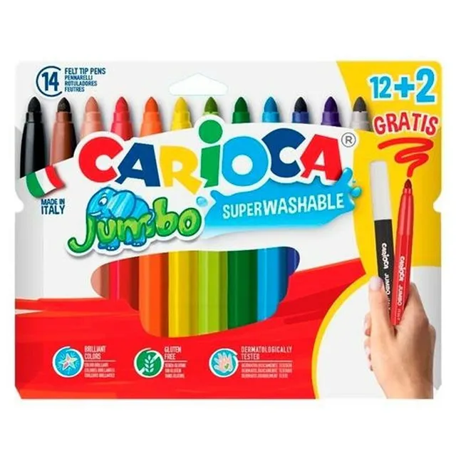 carioca-jumbo-feutre-pointe-large-lot-de-14 image 1