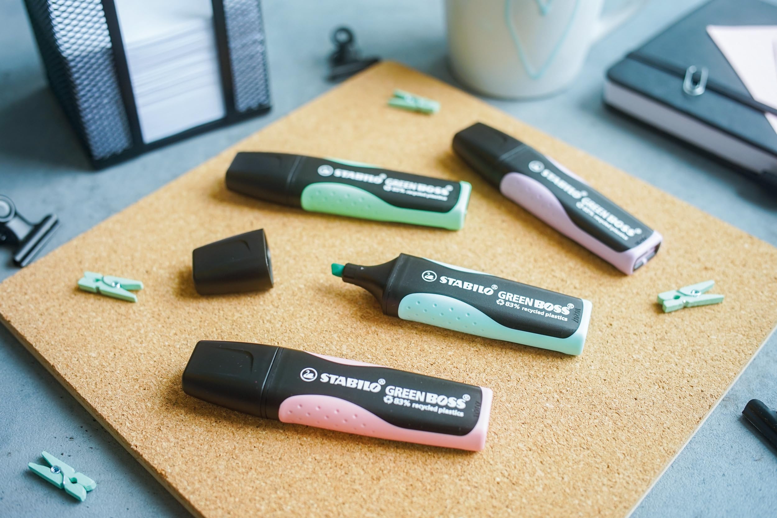stabilo-green-boss-pastel-menthe-l-eau-lot-10-surligneurs-co-responsables image 5