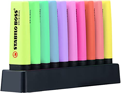stabilo-boss-original-surligneurs-pastel-set-de-bureau-x-10-pointe-biseaut-e-2-5 image 4