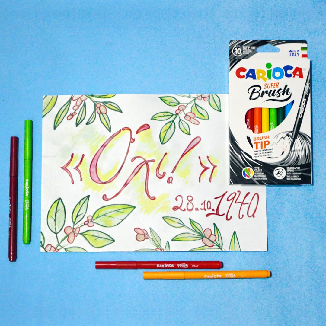carioca-super-brush-set-de-10-feutres-pinceau-pointe-brush-pour-calligraphie-et- image 4