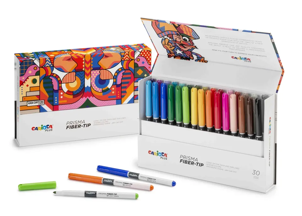 carioca-plus-prisma-bo-te-rigide-30-marqueurs-double-trait image 1