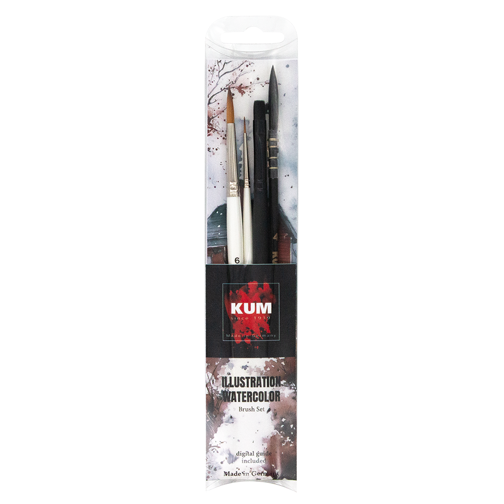 kum-illustration-watercolor-pinselset-set-de-pinceaux-aquarelle image 1