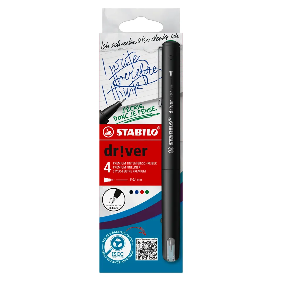 stabilo-dr-ver-f-stylo-feutre-d-criture-pointe-fine-0-4-mm-etui-carton-x-4-color image 1
